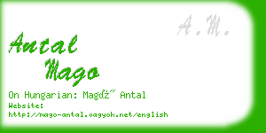 antal mago business card